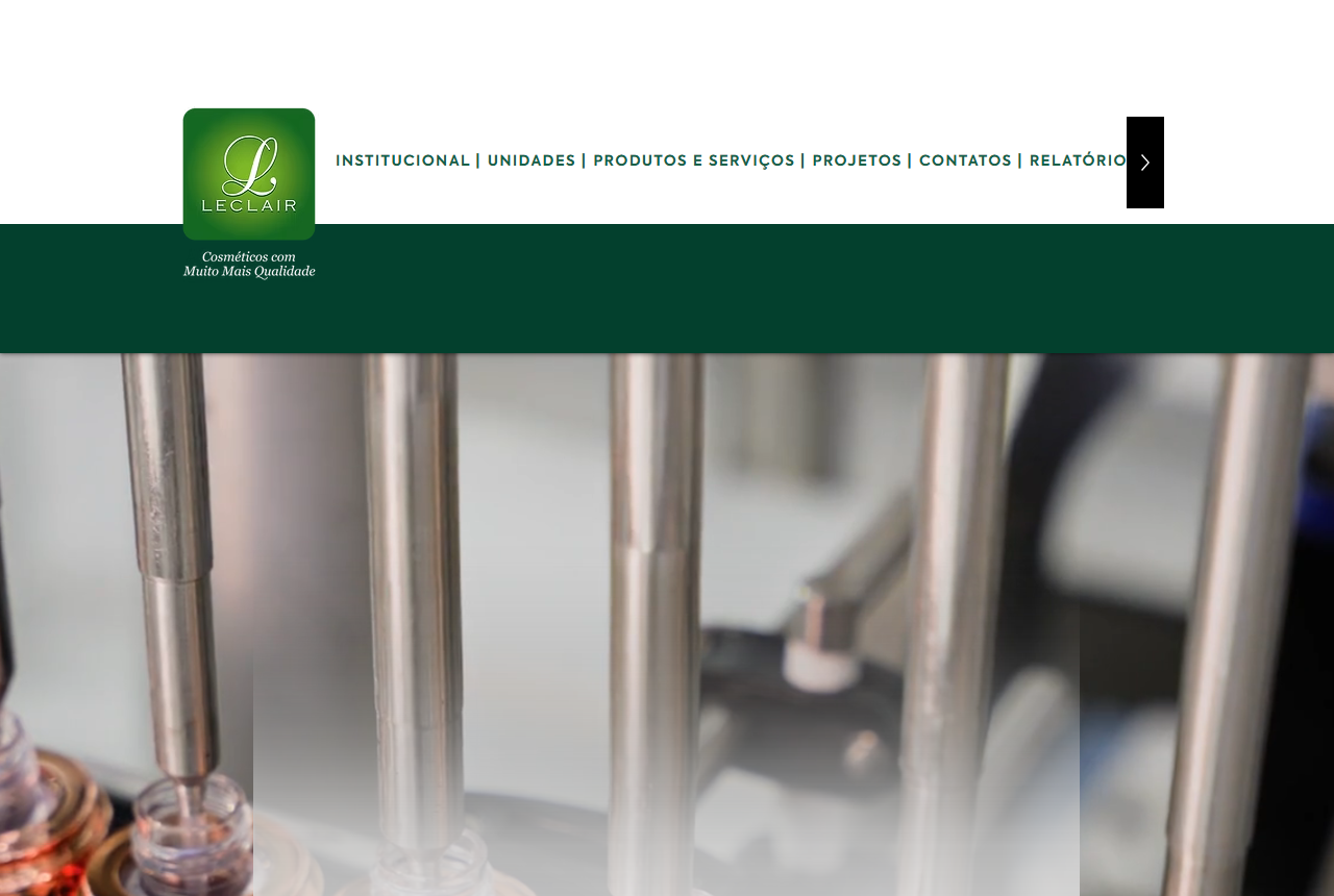 Leclair Cosmeticos official website homepage