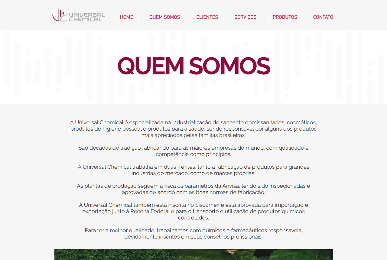 Universal Chemical official website homepage