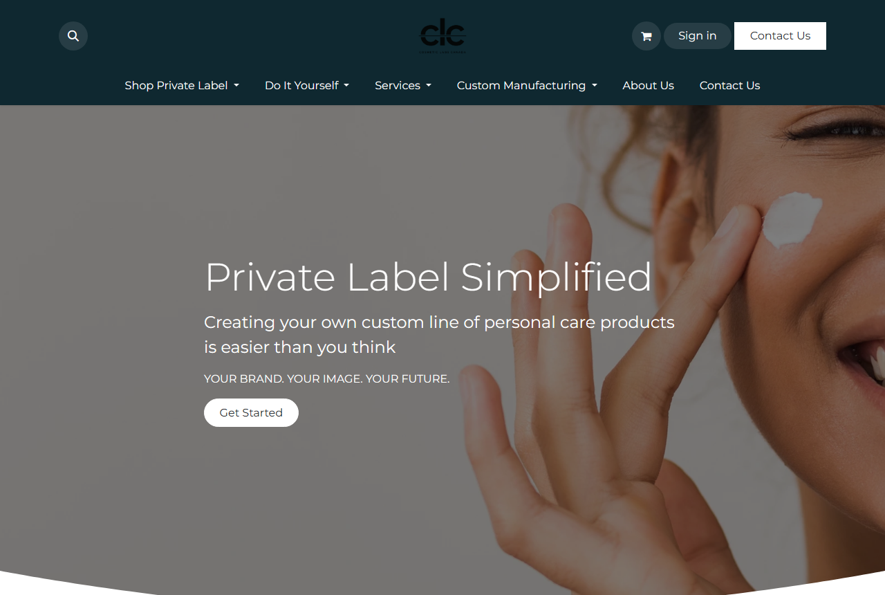Cosmetic Labs Canada official website homepage