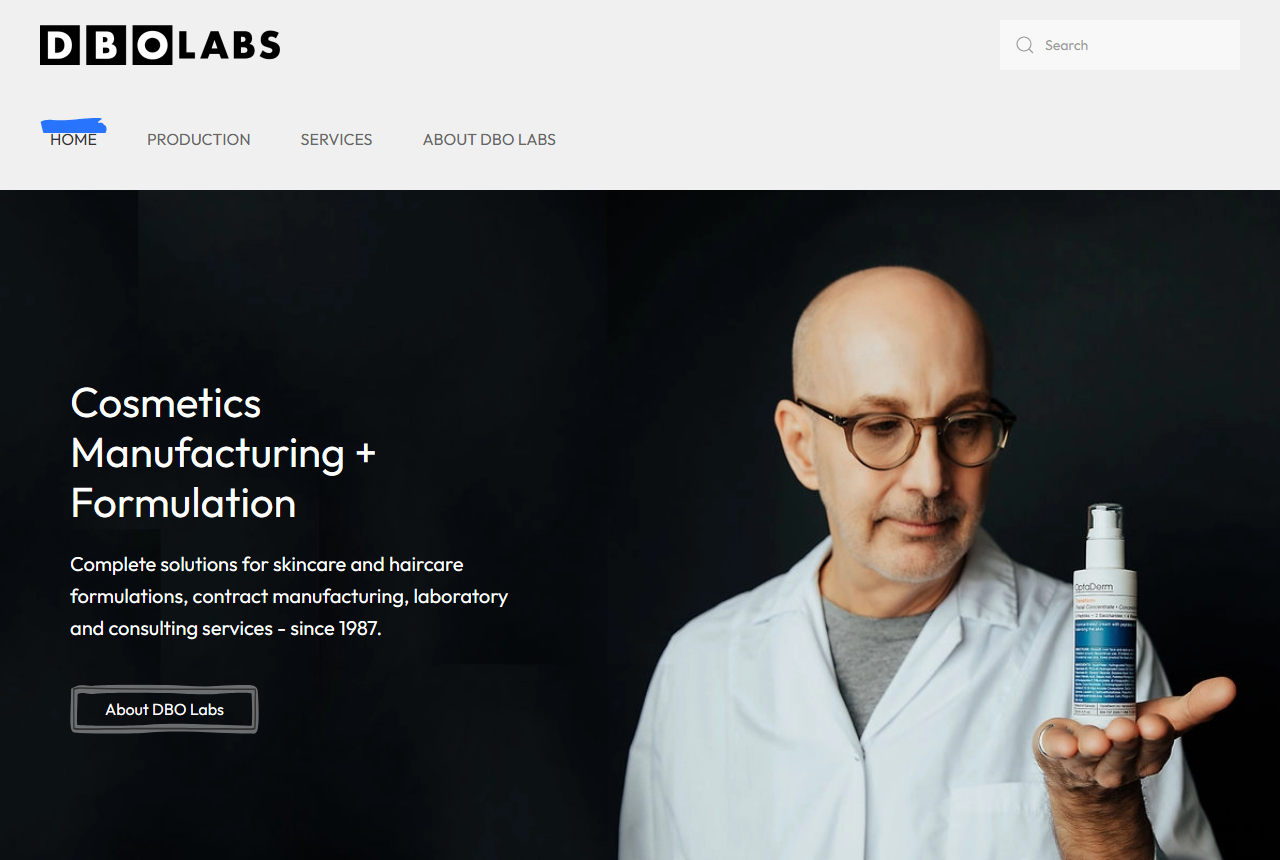 DBO Labs official website homepage