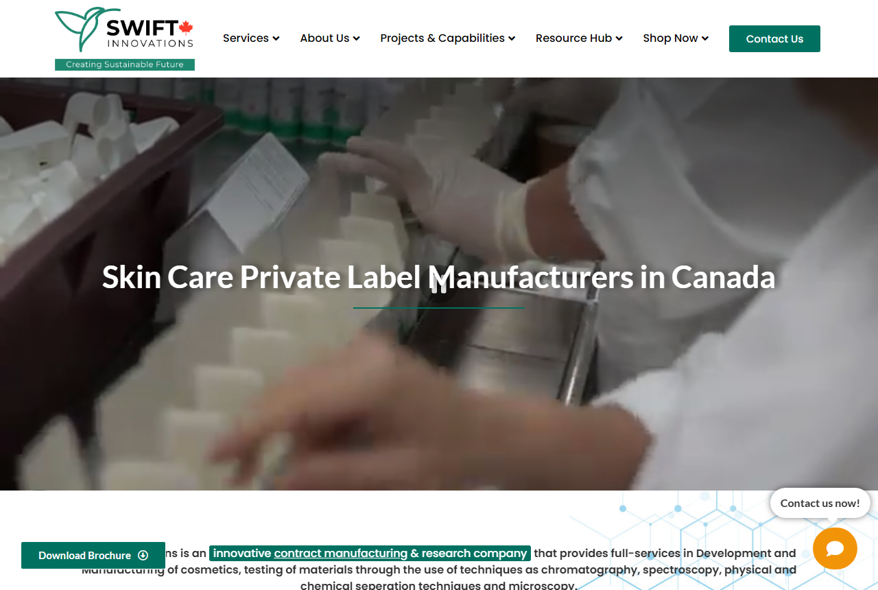 Swift Innovations official website homepage