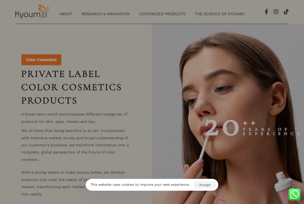 Kyoumei Industries Sdn. Bhd. official website screenshot