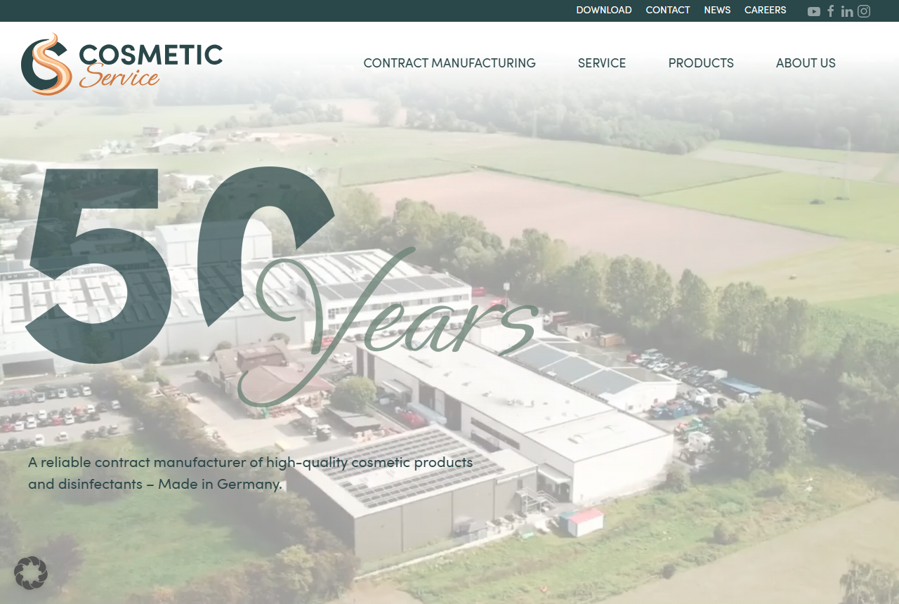 Cosmetic Service GmbH official website screenshot