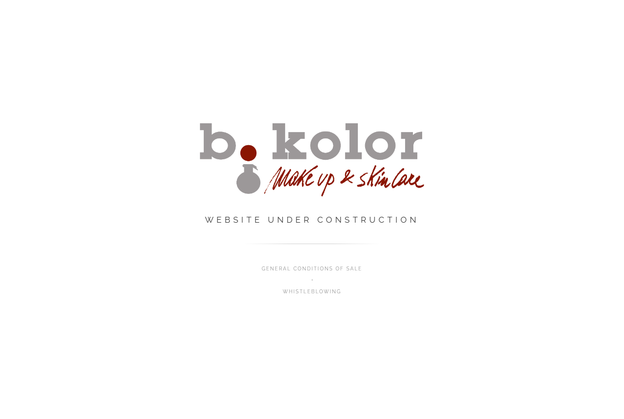 B.Kolormakeup & Skincare official website screenshot