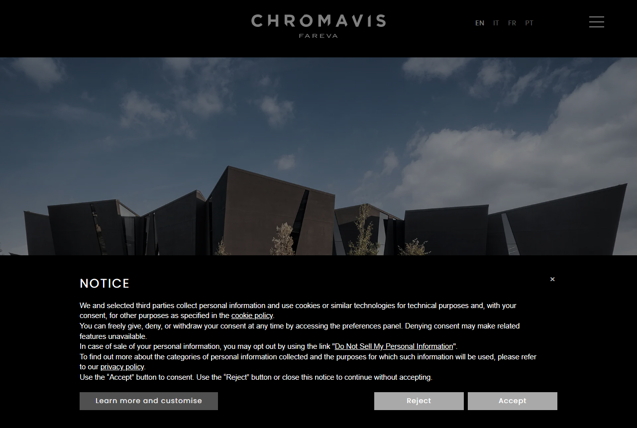 Chromavis (Fareva) official website screenshot