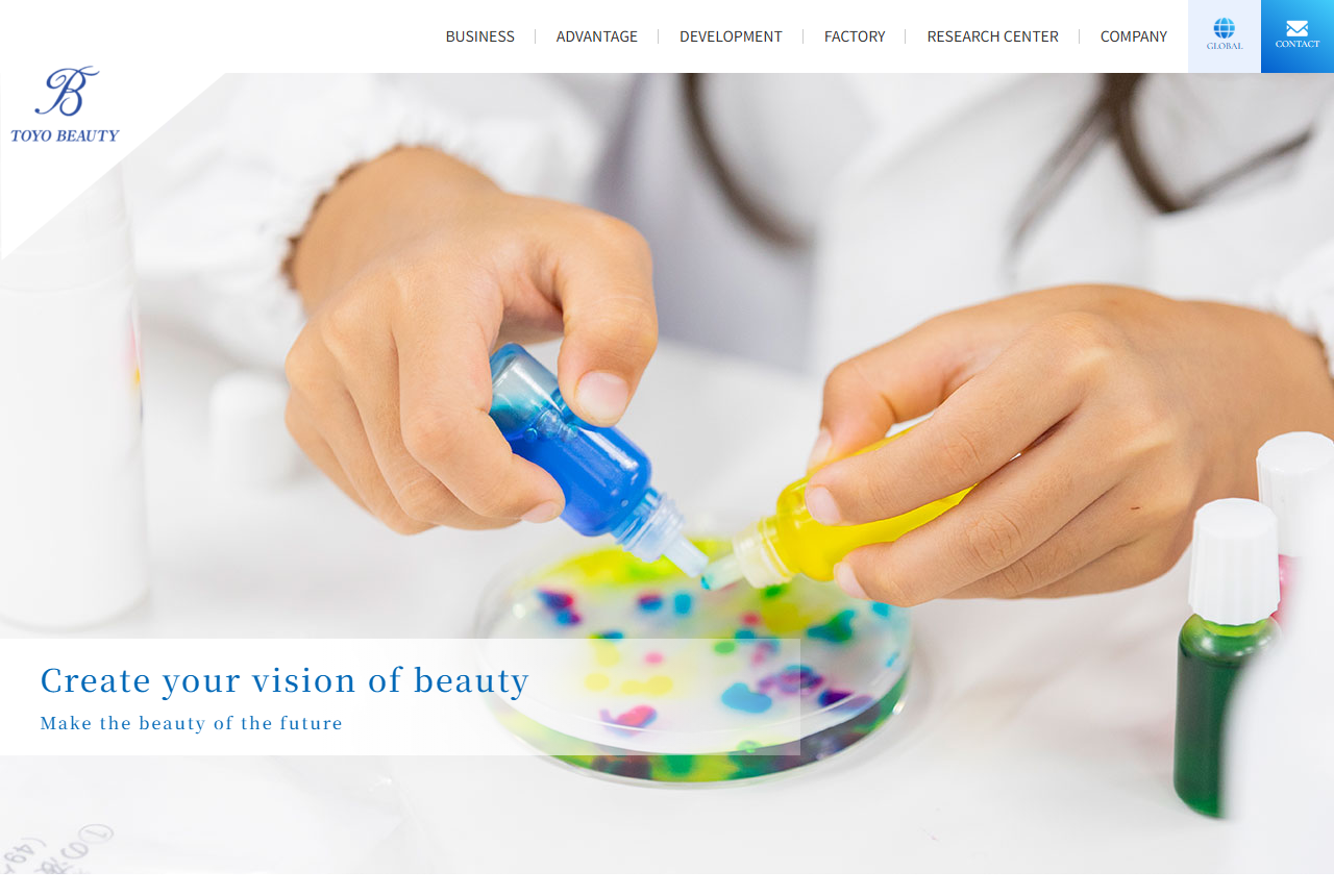 Toyo Beauty official website screenshot
