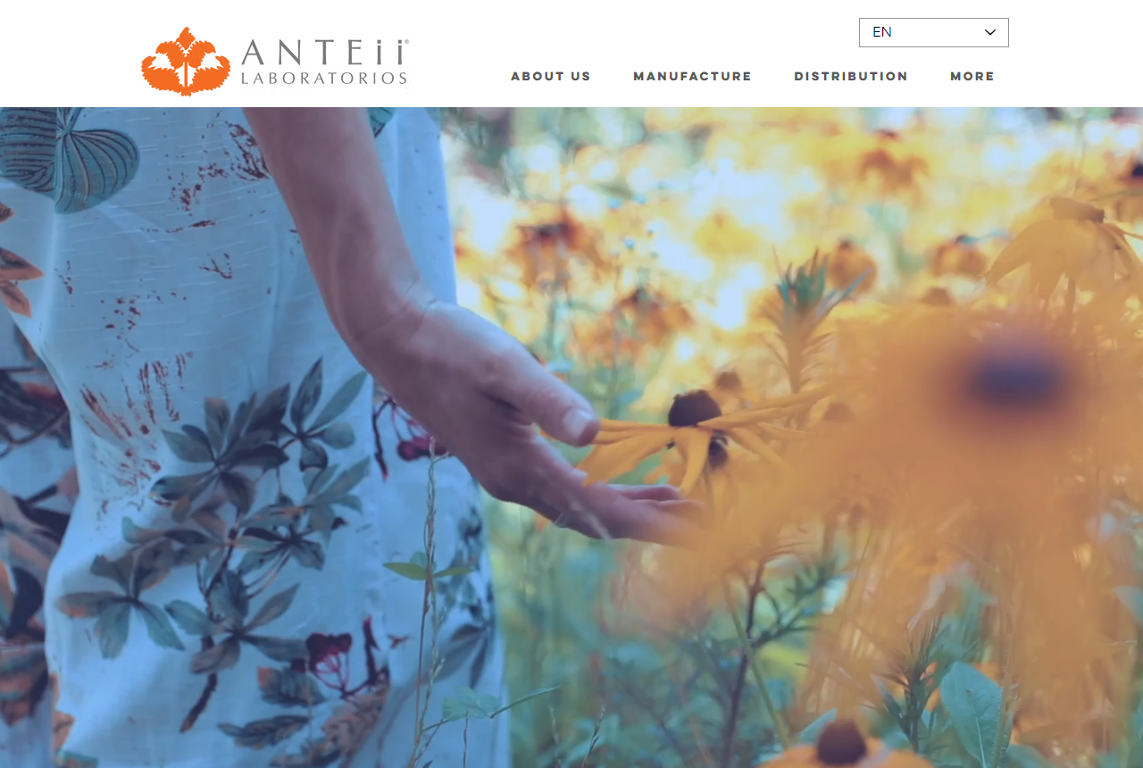 Laboratorios Anteii homepage screenshot