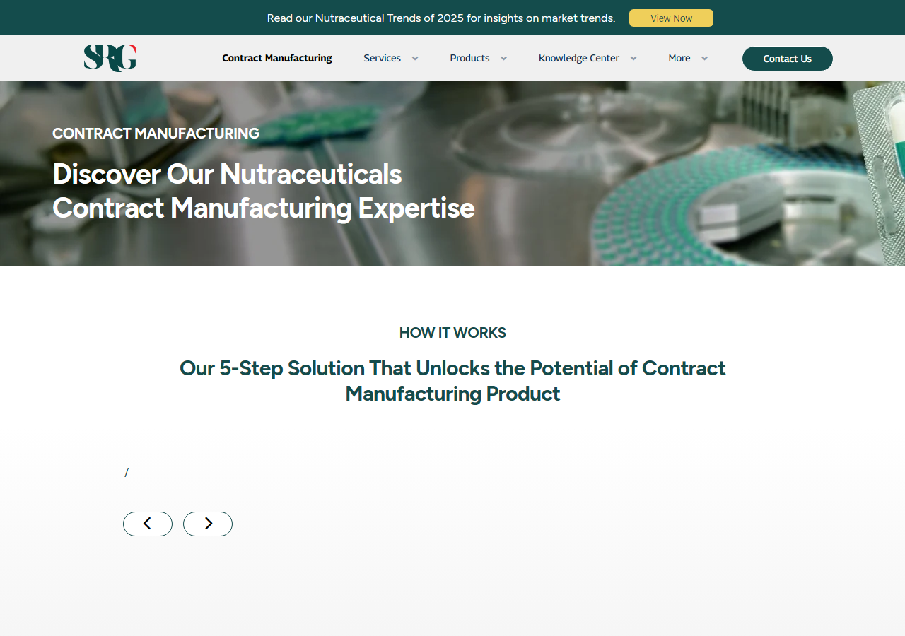 Sky Nutraceuticals Sdn. Bhd. official website homepage