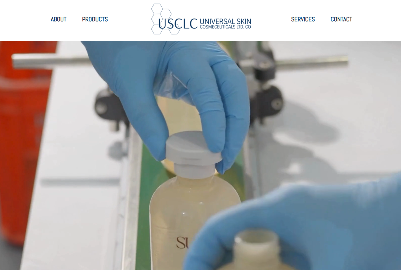 Universal Skin Cosmeceuticals USCLC website homepage