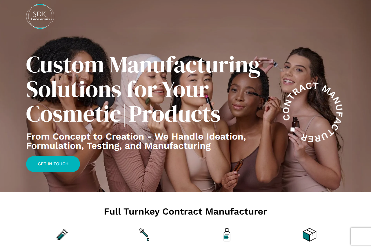 SDK Laboratories website homepage
