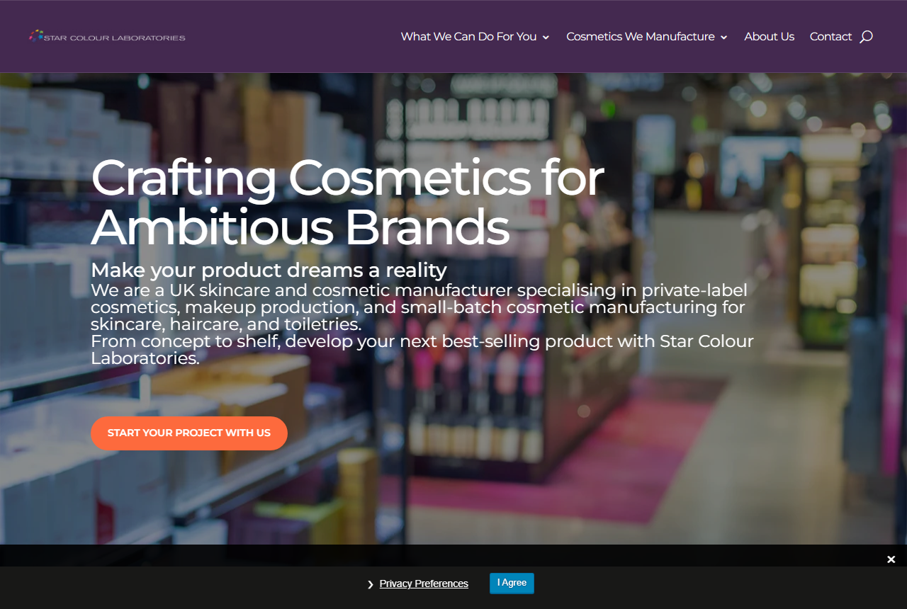 Star Colour Laboratories official website screenshot