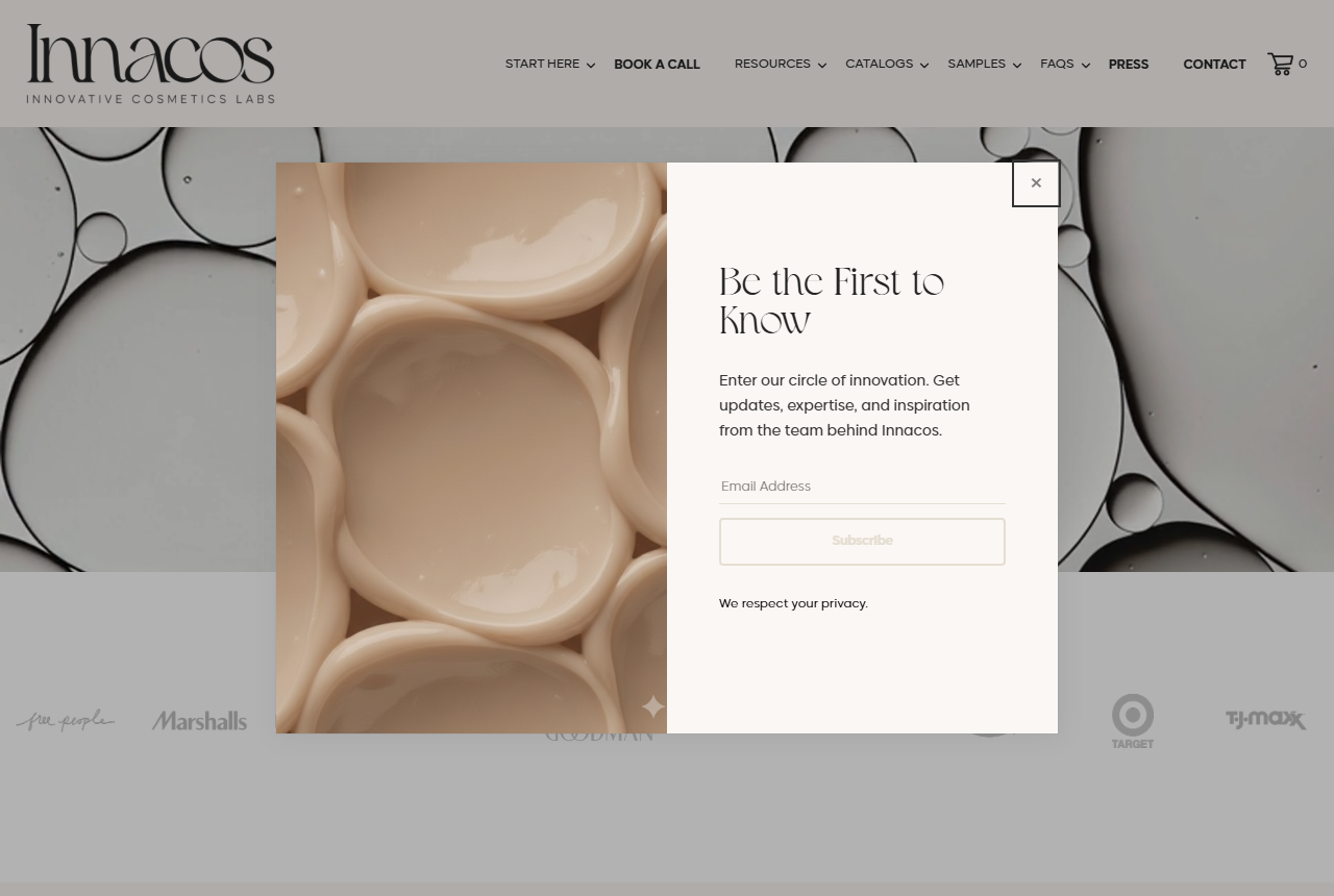 Innacos (formerly Genie Supply) official website screenshot