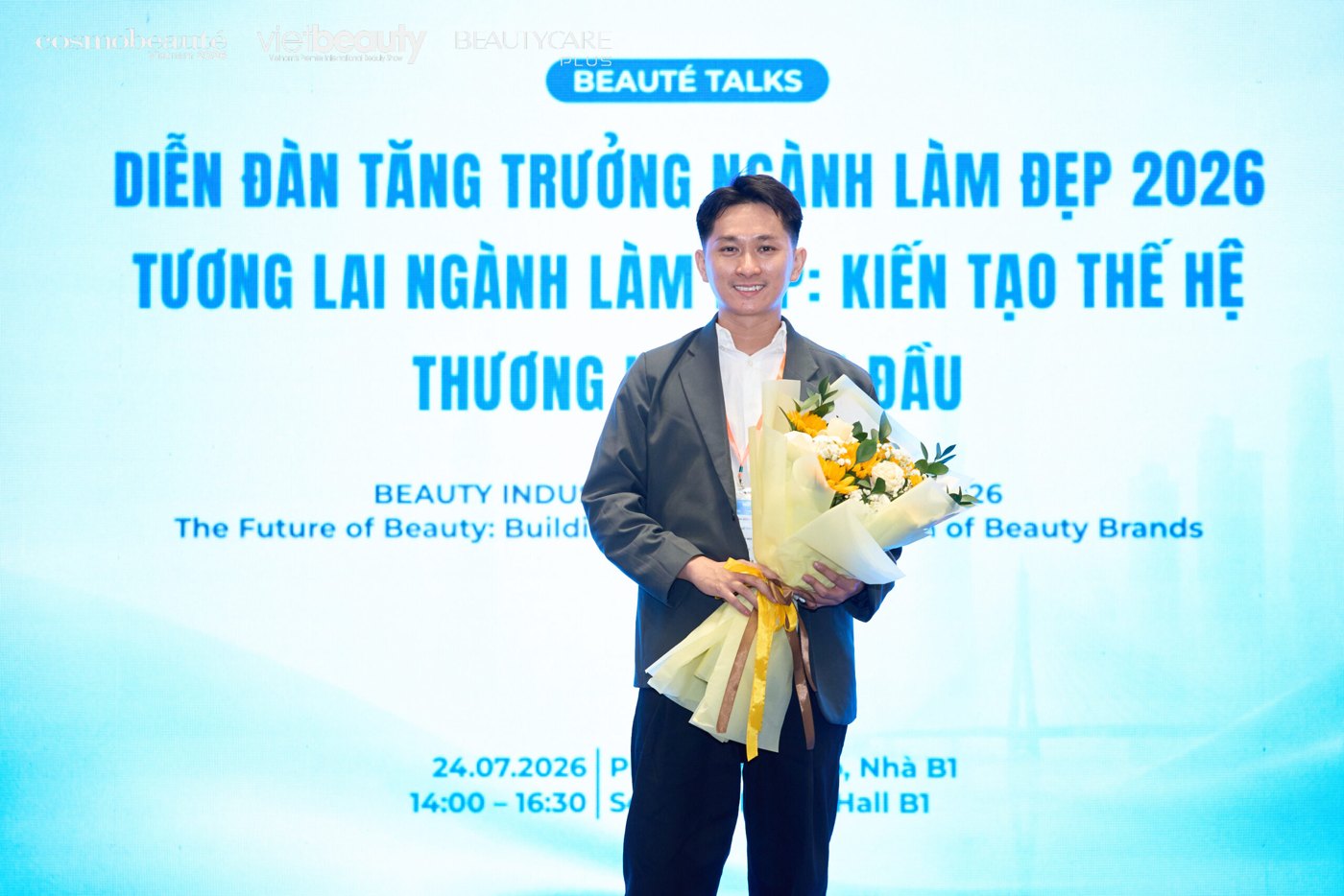 Beaute Talks 2026 stage at Vietbeauty and Cosmobeaute Vietnam, SECC Ho Chi Minh City, 24 July 2026