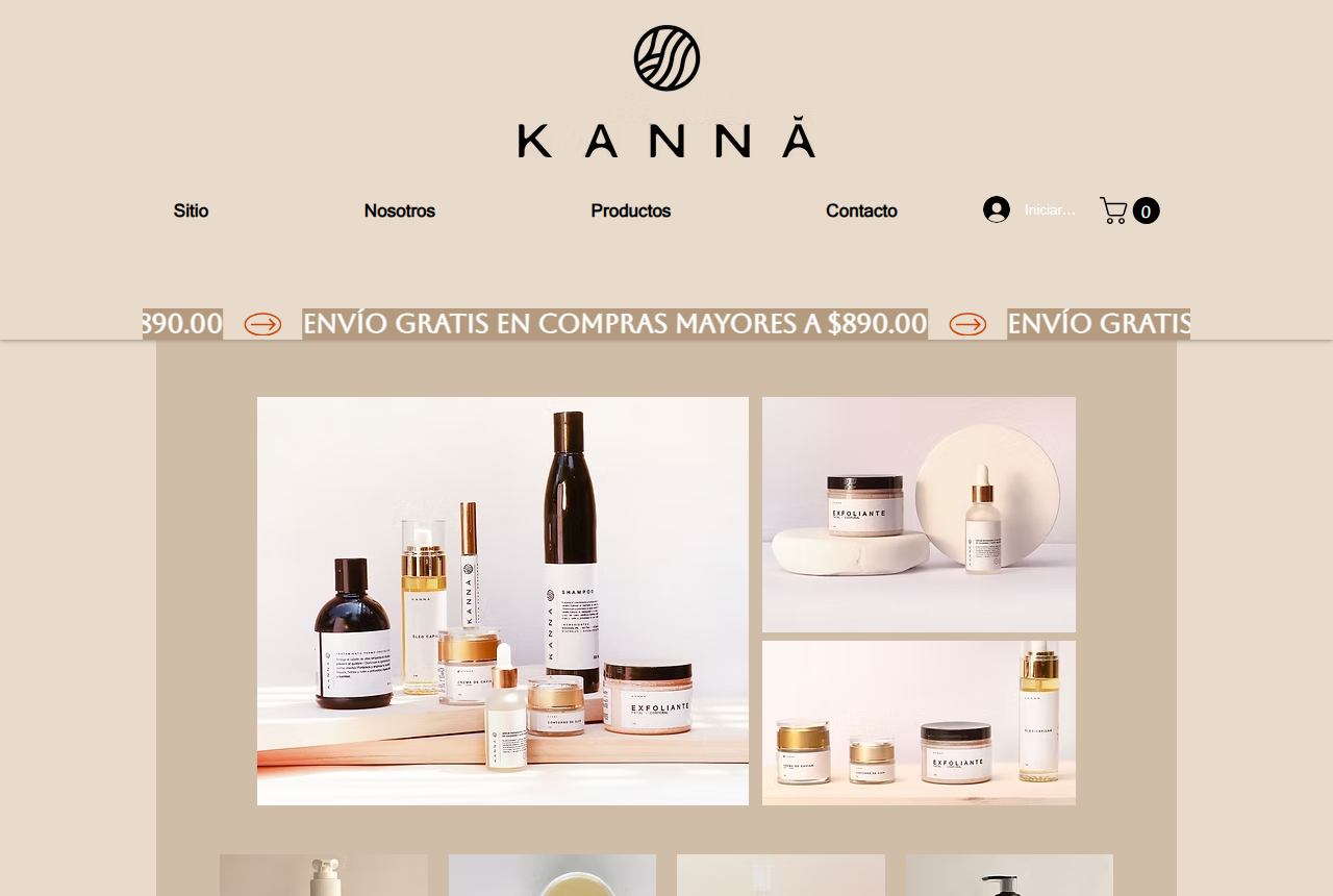 Kanna Cosmetics official website screenshot