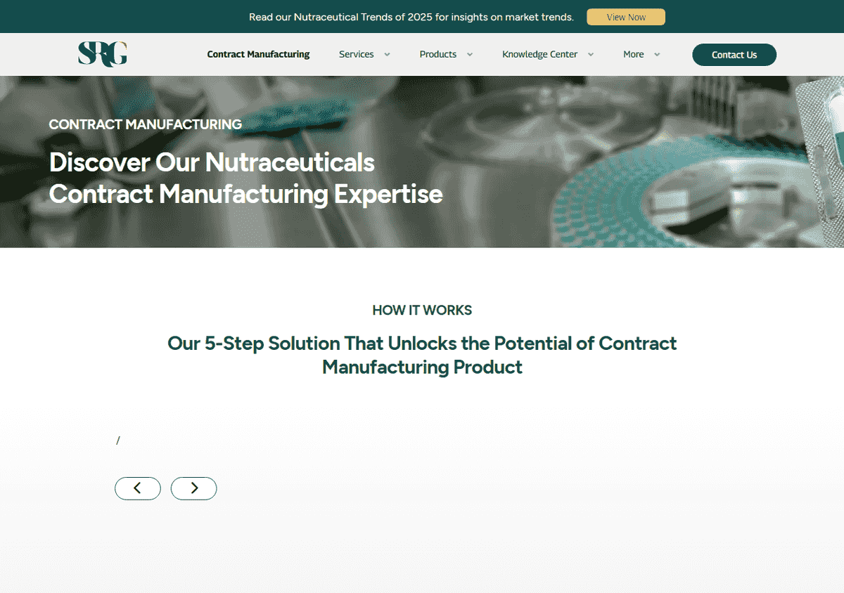 Sky Nutraceuticals Sdn. Bhd. official website homepage