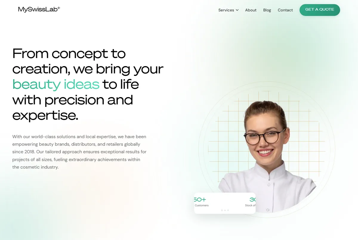 MySwissLab website homepage