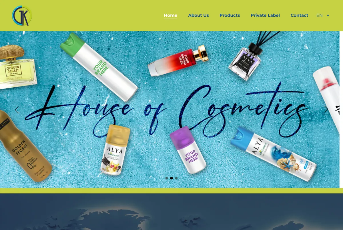 Gelisim Kozmetik official website homepage